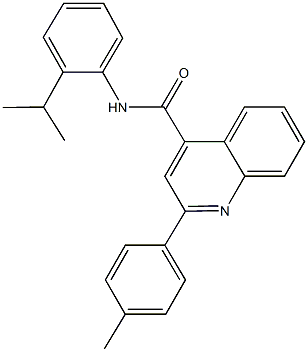 N-(2-isopropylphenyl)-2-(4-methylphenyl)-4-quinolinecarboxamide Structural