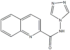 N-(4H-1,2,4-triazol-4-yl)-2-quinolinecarboxamide Structural