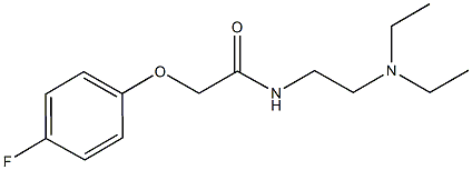 N-[2-(diethylamino)ethyl]-2-(4-fluorophenoxy)acetamide Structural