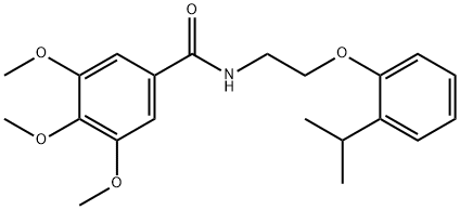 N-[2-(2-isopropylphenoxy)ethyl]-3,4,5-trimethoxybenzamide Structural