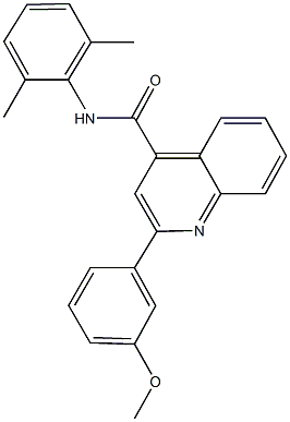 N-(2,6-dimethylphenyl)-2-(3-methoxyphenyl)-4-quinolinecarboxamide Structural