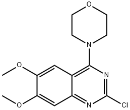 2-chloro-6,7-dimethoxy-4-(4-morpholinyl)quinazoline Structural