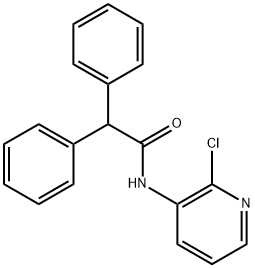 N-(2-chloro-3-pyridinyl)-2,2-diphenylacetamide Structural