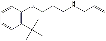 N-allyl-N-[3-(2-tert-butylphenoxy)propyl]amine Structural