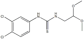 N-(3,4-dichlorophenyl)-N'-(2,2-dimethoxyethyl)thiourea Structural