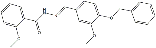 N'-[4-(benzyloxy)-3-methoxybenzylidene]-2-methoxybenzohydrazide Structural