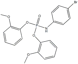 bis[2-(methyloxy)phenyl] 4-bromophenylamidophosphate Structural