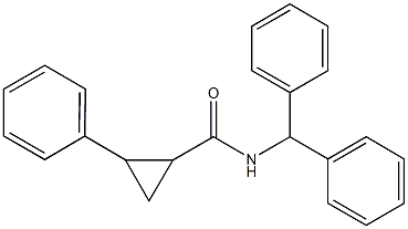 N-benzhydryl-2-phenylcyclopropanecarboxamide Structural