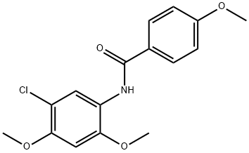 N-(5-chloro-2,4-dimethoxyphenyl)-4-methoxybenzamide Structural