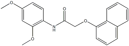 N-(2,4-dimethoxyphenyl)-2-(1-naphthyloxy)acetamide Structural