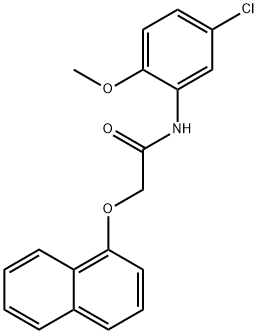 N-(5-chloro-2-methoxyphenyl)-2-(1-naphthyloxy)acetamide Structural