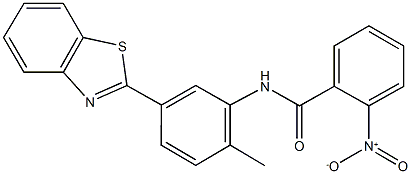 N-[5-(1,3-benzothiazol-2-yl)-2-methylphenyl]-2-nitrobenzamide Structural