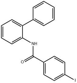 N-[1,1'-biphenyl]-2-yl-4-iodobenzamide Structural