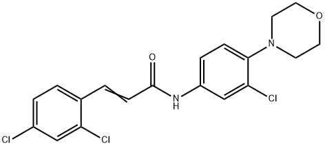 N-[3-chloro-4-(4-morpholinyl)phenyl]-3-(2,4-dichlorophenyl)acrylamide Structural