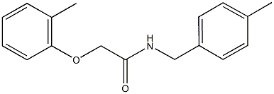 N-(4-methylbenzyl)-2-(2-methylphenoxy)acetamide Structural