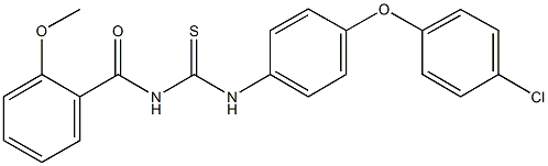 N-[4-(4-chlorophenoxy)phenyl]-N'-(2-methoxybenzoyl)thiourea Structural