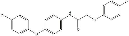 N-[4-(4-chlorophenoxy)phenyl]-2-(4-methylphenoxy)acetamide Structural