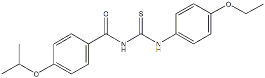 N-(4-ethoxyphenyl)-N'-(4-isopropoxybenzoyl)thiourea Structural