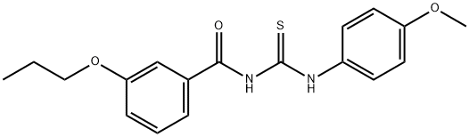 N-(4-methoxyphenyl)-N'-(3-propoxybenzoyl)thiourea Structural