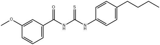 N-(4-butylphenyl)-N'-(3-methoxybenzoyl)thiourea Structural