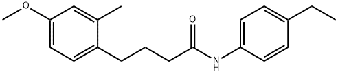 N-(4-ethylphenyl)-4-(4-methoxy-2-methylphenyl)butanamide Structural