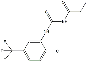 N-[2-chloro-5-(trifluoromethyl)phenyl]-N'-propionylthiourea Structural