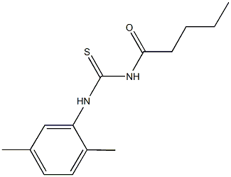 N-(2,5-dimethylphenyl)-N'-pentanoylthiourea Structural