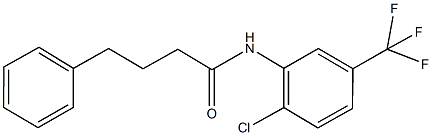 N-[2-chloro-5-(trifluoromethyl)phenyl]-4-phenylbutanamide Structural