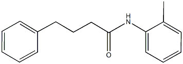 N-(2-methylphenyl)-4-phenylbutanamide Structural