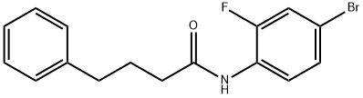 N-(4-bromo-2-fluorophenyl)-4-phenylbutanamide Structural