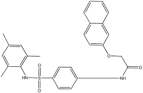N-{4-[(mesitylamino)sulfonyl]phenyl}-2-(2-naphthyloxy)acetamide Structural