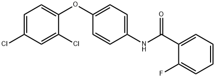 N-[4-(2,4-dichlorophenoxy)phenyl]-2-fluorobenzamide Structural