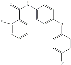 N-[4-(4-bromophenoxy)phenyl]-2-fluorobenzamide Structural