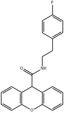 N-[2-(4-fluorophenyl)ethyl]-9H-xanthene-9-carboxamide Structural