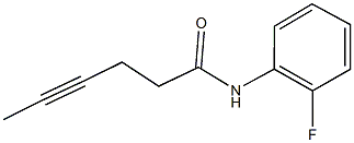 N-(2-fluorophenyl)hex-4-ynamide Structural