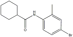 N-(4-bromo-2-methylphenyl)cyclohexanecarboxamide Structural