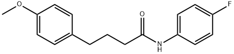 N-(4-fluorophenyl)-4-(4-methoxyphenyl)butanamide Structural