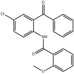 N-(2-benzoyl-4-chlorophenyl)-2-methoxybenzamide Structural