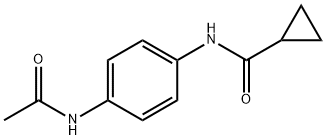 N-[4-(acetylamino)phenyl]cyclopropanecarboxamide Structural