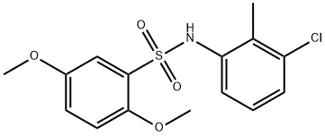 N-(3-chloro-2-methylphenyl)-2,5-dimethoxybenzenesulfonamide Structural