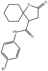 N-(4-bromophenyl)-2-oxo-1-oxaspiro[4.5]decane-4-carboxamide Structural