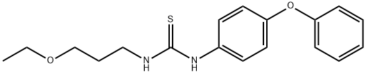 N-(3-ethoxypropyl)-N'-(4-phenoxyphenyl)thiourea Structural