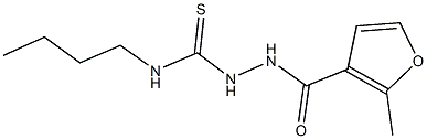 N-butyl-2-(2-methyl-3-furoyl)hydrazinecarbothioamide Structural