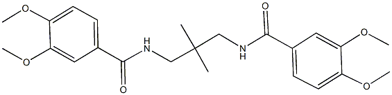 N-{3-[(3,4-dimethoxybenzoyl)amino]-2,2-dimethylpropyl}-3,4-dimethoxybenzamide Structural