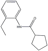 N-(2-ethylphenyl)cyclopentanecarboxamide Structural