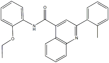 N-(2-ethoxyphenyl)-2-(2-methylphenyl)-4-quinolinecarboxamide Structural