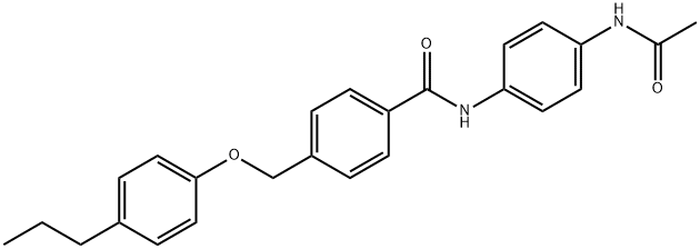 N-[4-(acetylamino)phenyl]-4-[(4-propylphenoxy)methyl]benzamide Structural