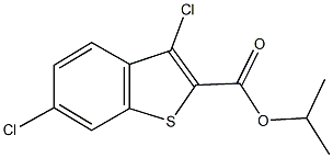 isopropyl 3,6-dichloro-1-benzothiophene-2-carboxylate Structural