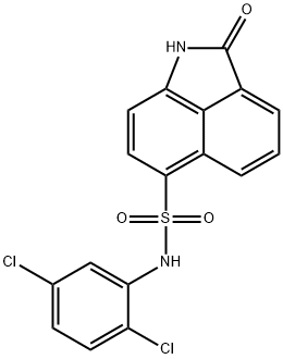 N-(2,5-dichlorophenyl)-2-oxo-1,2-dihydrobenzo[cd]indole-6-sulfonamide Structural