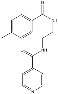 N-{2-[(4-methylbenzoyl)amino]ethyl}isonicotinamide Structural